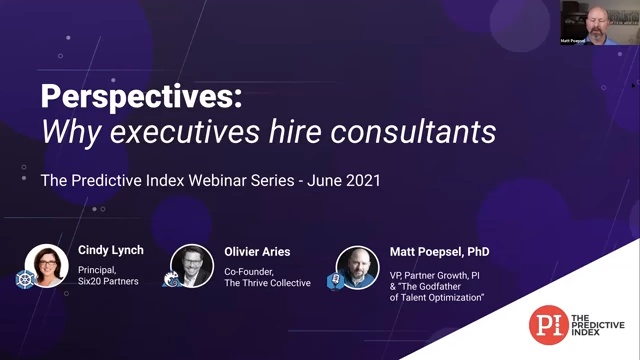 Perspective- Why execs hire consultants