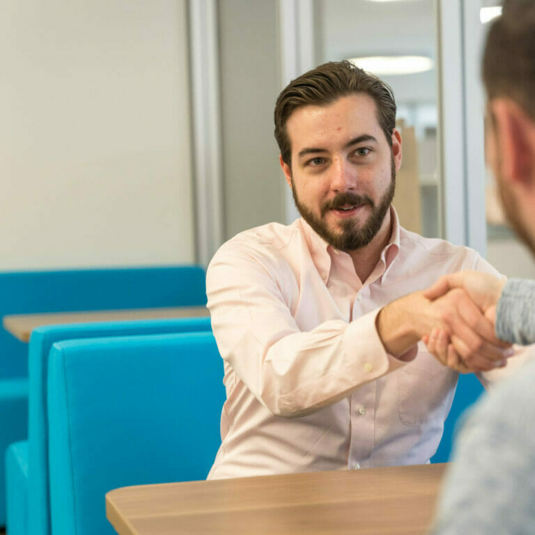 Recruiter hires a candidate for a role.