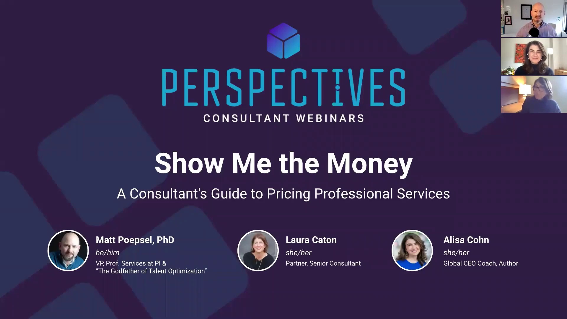 Perspectives - Show Me the Money